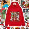 Christmas Disney World Mickey Print Kids Hooded Sweatshirt Fleece Lined Warm Winter Clothes for Boys Girls Children Outerwear