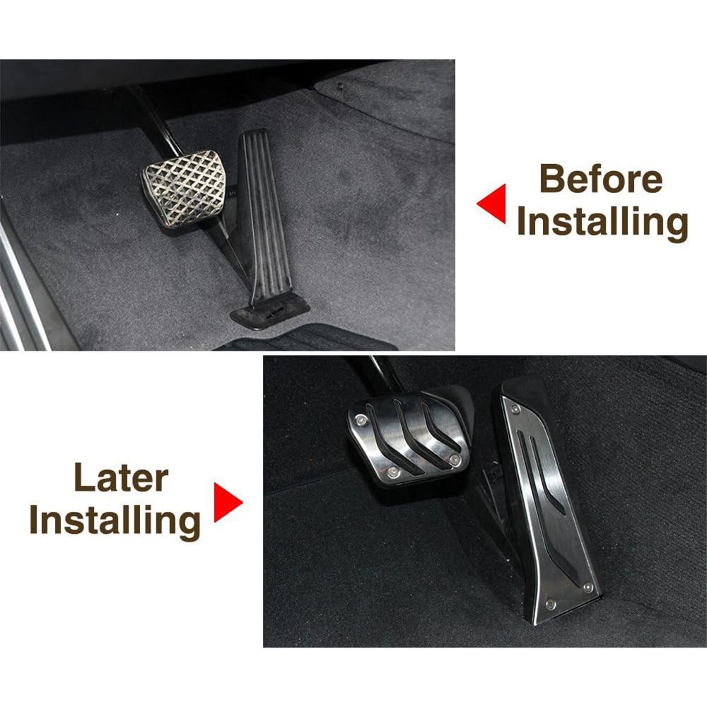 Brake Fuel Accelerator Gas Foot Rest Pedals Cover For BMW