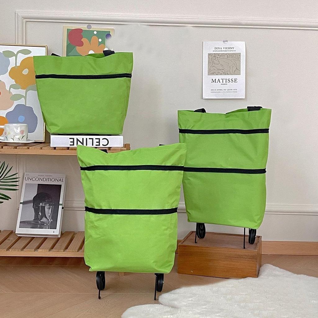 Folding Portable Oxford Cloth Waterproof Grocery Bag