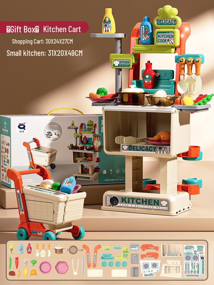 Children s Deluxe 100cm Water Spray Kitchen Playset