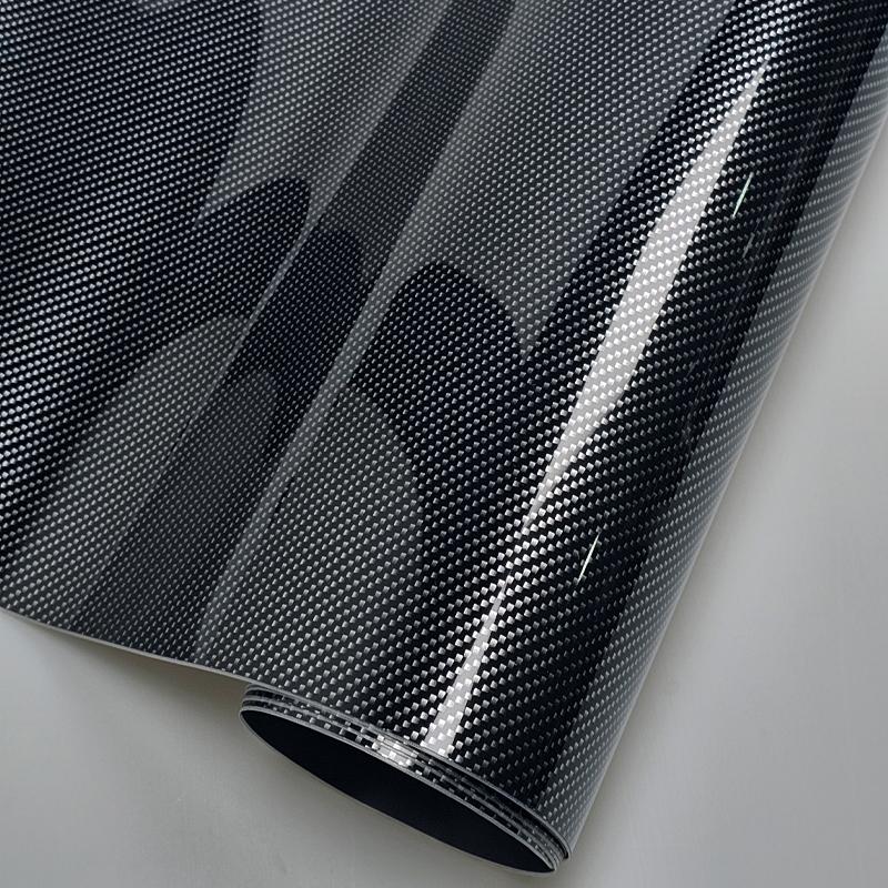 High Glossy Silver Forged Carbon Vinyl Wrap Self Adhesive DIY Styling Car Sticker Decal For Motorcycle Wrapping Car Accessories