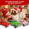 Little Blue Truck Toy for Toddlers 2 3 4 5 6 7 8 Year Old Boys Girls,1:32 Alloy Toddlers Car Toy Driveable,Car Door Can Open,Toy Trucks for Kids