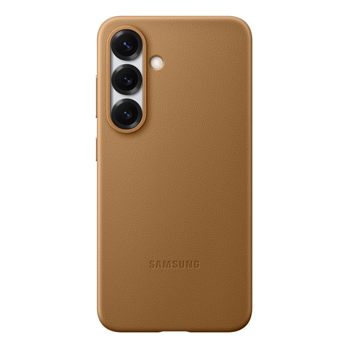 Coque Pour Samsung Galaxy S25 Cuir d'Origine Kindsuit Samsung Dorée