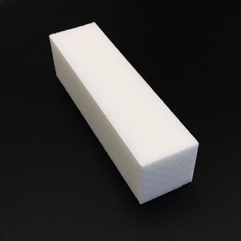 10 Stück Nagelpuffer Aus Schwamm – Weiß, 9,5 X 2,5 Cm, Für Maniküre & Pediküre
