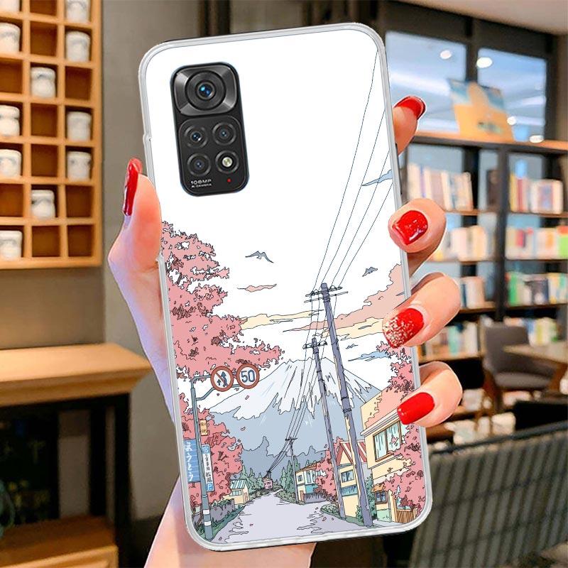 Anime Aesthetic Scenery Cover Phone Case For Xiaomi Redmi Note 15 14 13 12 11 10 Pro Plus 14S 12S 11S 11T 11E 10S Soft Fundas Sh
