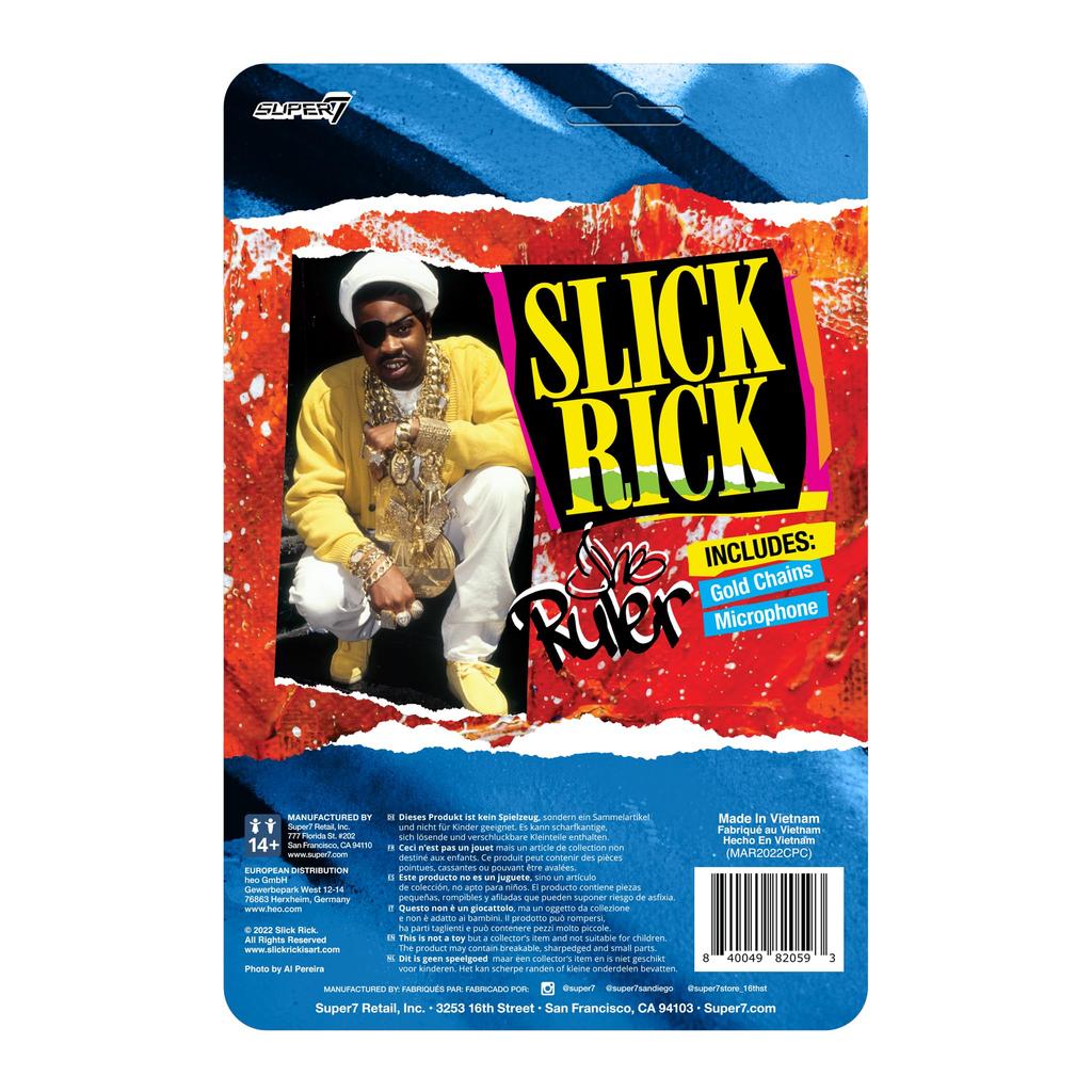 Super7 Slick Rick the Ruler Slick Rick Action Figure Accessory Hip Hop Collectible Retro Toy - 3.75"