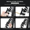 Portable Bike Pump With Hose Aluminum Alloy Bicycle Hand Air Pump Presta Schrader Valve Hand Inflator Cycling Accessories