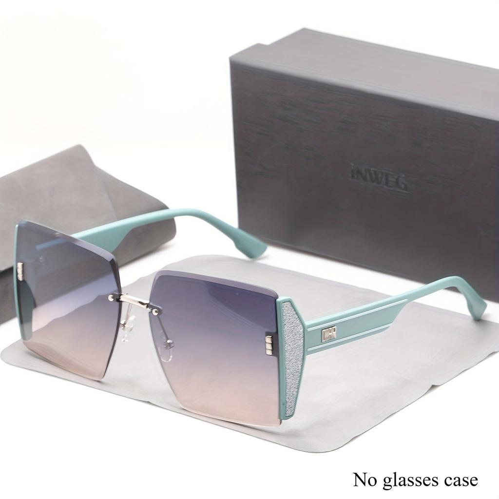 Retro Square Glasses Large Frame Women Vintage Style Eyewear Fashion Accessories Trendy Sunglasses