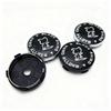 4 pezzi Distintivo Logo Rinoceronte Nero Tappi Centrali Ruote Auto 60MM 56MM Coprimozzi Ruote Auto Emblema Rinoceronte Copri Mozzo Cerchione Accessori