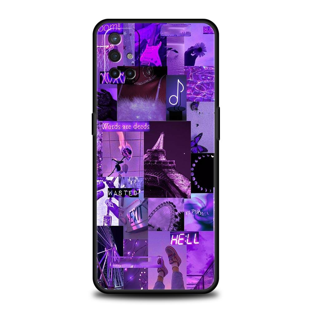 Infinity On Purple Phone Case For OnePlus 12R 9R 12 11 10 Pro 9 8 7 7T 8T 10T 9RT Nord 2T N10 N200 CE 2 5G Black Cover