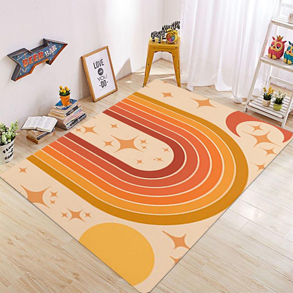 Modern Exquisite Striped Home Floor Mats Soft and Low-key Luxury Living Room Carpets Anti Slip Bedrooms Large-sized Accessories