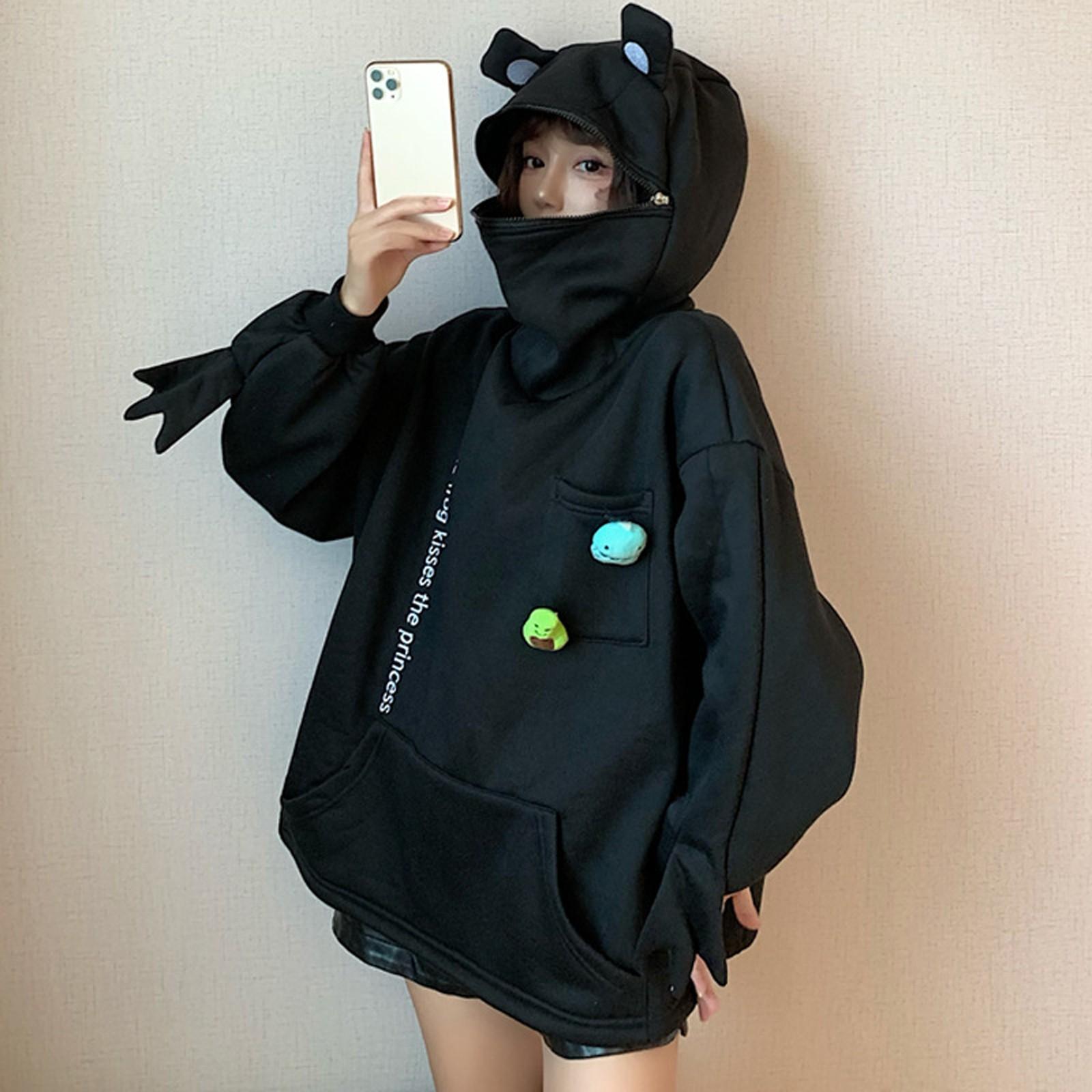 

Women s Long Sleeve Hooded Cartoon Sweatshirt