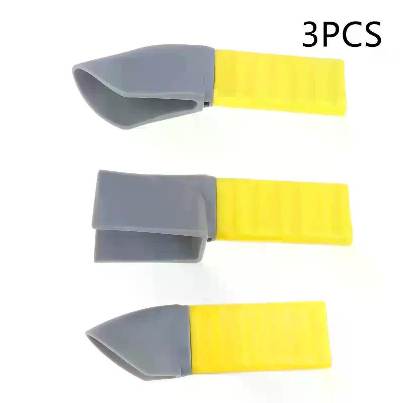 3-Pack TPU Caulk Smoothing Tool Set – Flexible Corner Squeegee for Grout, Sealant & Silicone Finishing | Multi-Angle Scraper for