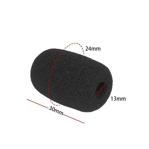 Set of 10 Breathable Microphone Sponges for Headsets, Intercom Microphones, and Loudspeakers, Protecting Against Noise, Dust, and Antibacterial, Prote