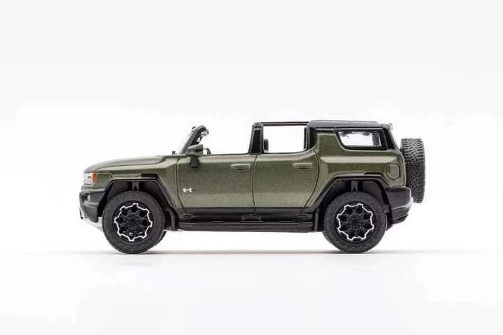 Gaincorp Products 1/64 Scale GMC Hummer EV SUV (LHD) Green Finished Product KS049-359