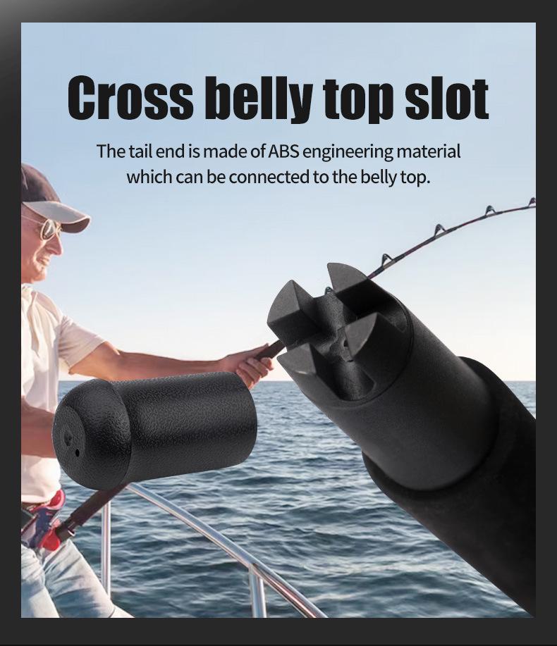 Double Roller Fishing Rod with Metal Reel Seat for Sea Trolling