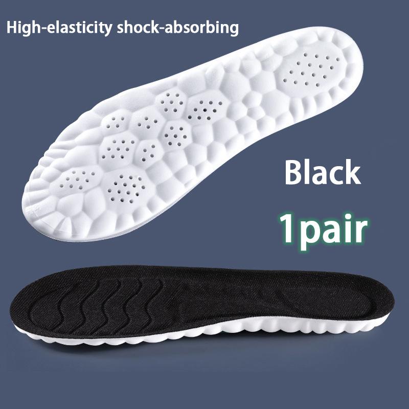 Breathable Odor-resistant Soft Insoles Men's Women's Arch Support Sports Insoles Elastic Soles Sneakers Shock-absorbing Insole