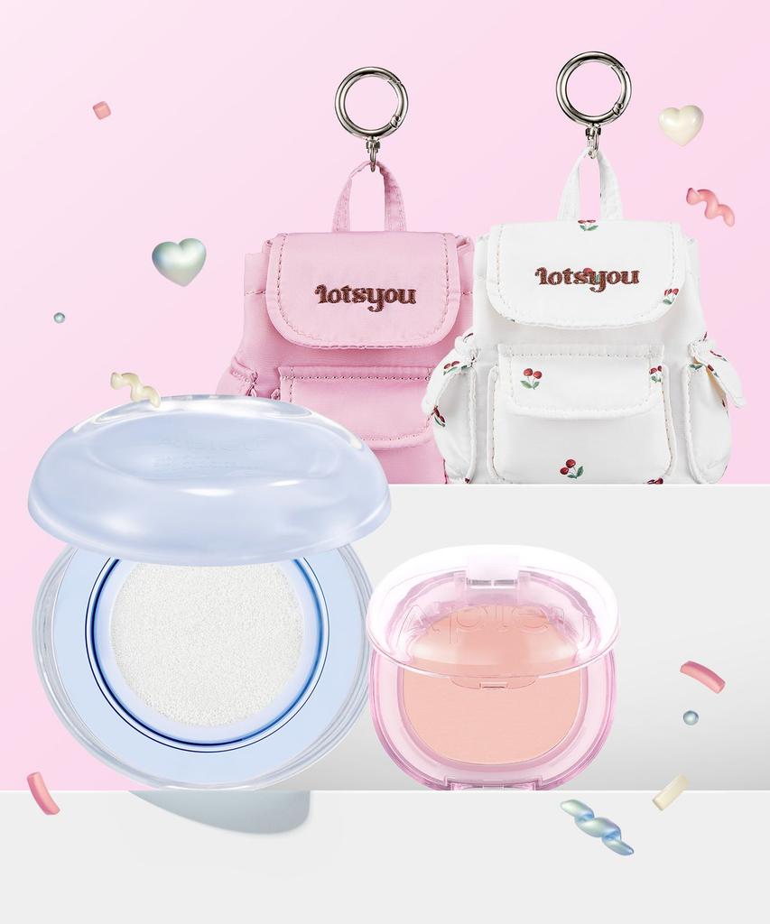 [SET] Juicy Pang Pastel Blusher + Waterlock Finisher + Latz You Keyring (Select 1 of Each)