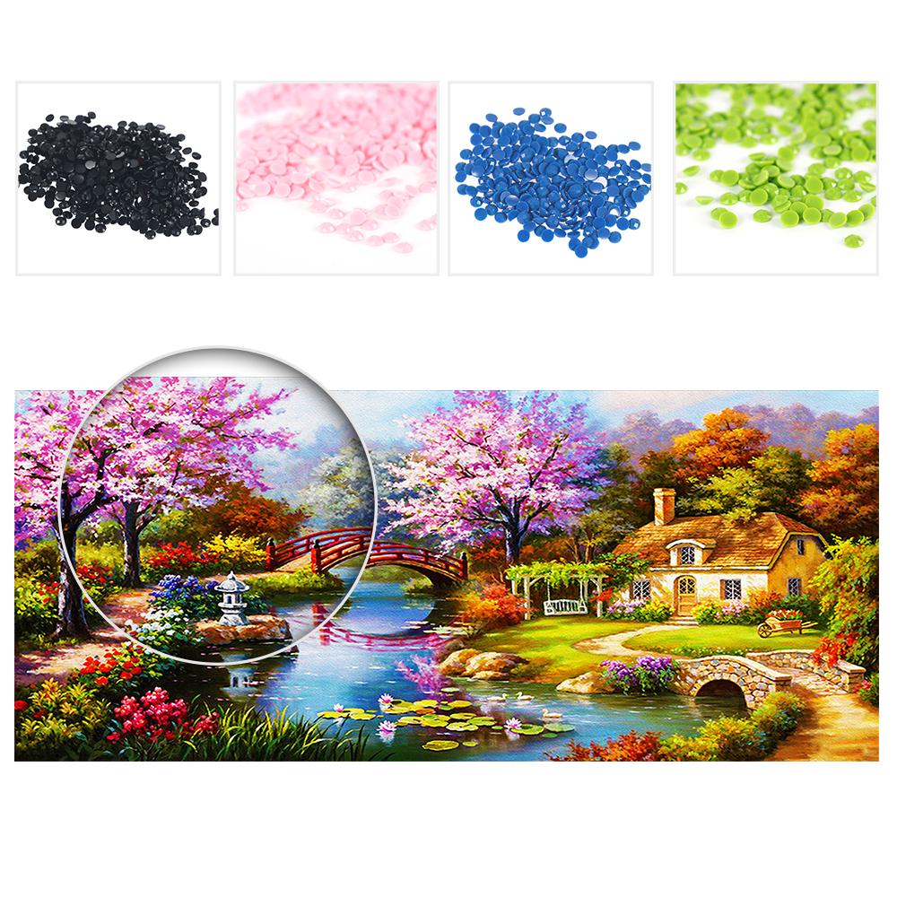 NAIYUE 31 * 15 Inches / 79 * 38cm DIY 5D Diamond Painting Kit Scenery Pattern Rhinestone Mosaic Embroidery Cross Stitch Craft Home Wall Decor
