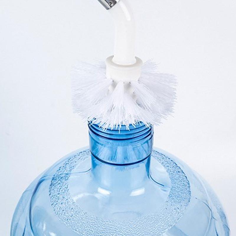 Long Bottle Brush Bottle Cleaner Brush Nylon Bristles Stainless Steel Handle Bendable Brush Head Bottle Cleaning Brush