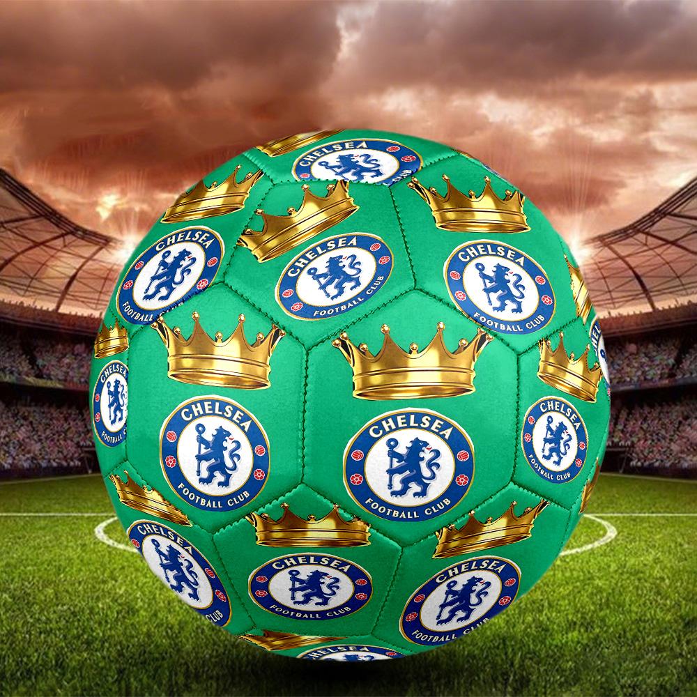 Chelsea F.C Print Size 5 Soccer Ball, Standard Match Football for Sports Game and Team Practice, Ideal Gift for Soccer Fans