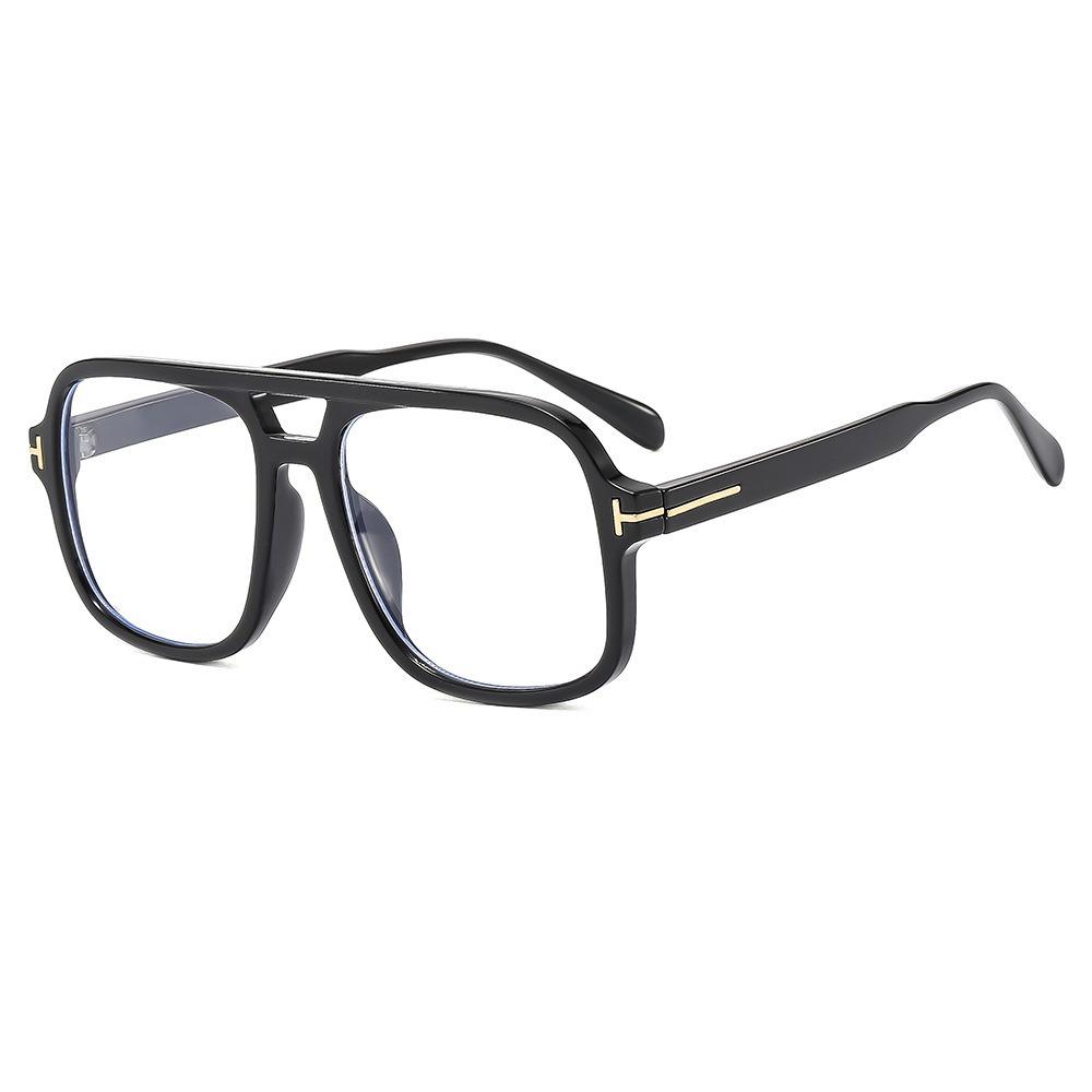 Óculos de Sol Aviador High-End Retrô com Barra em T e Dupla Ponte Anti-UV para Esportes ao Ar Livre