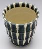 Mino Ware by Takumiko "Lightweight and Easy to Hold" Teacup, 240ml Capacity, Tokusa (Blue) Design, Lightweight, Made in Japan, 540-0048