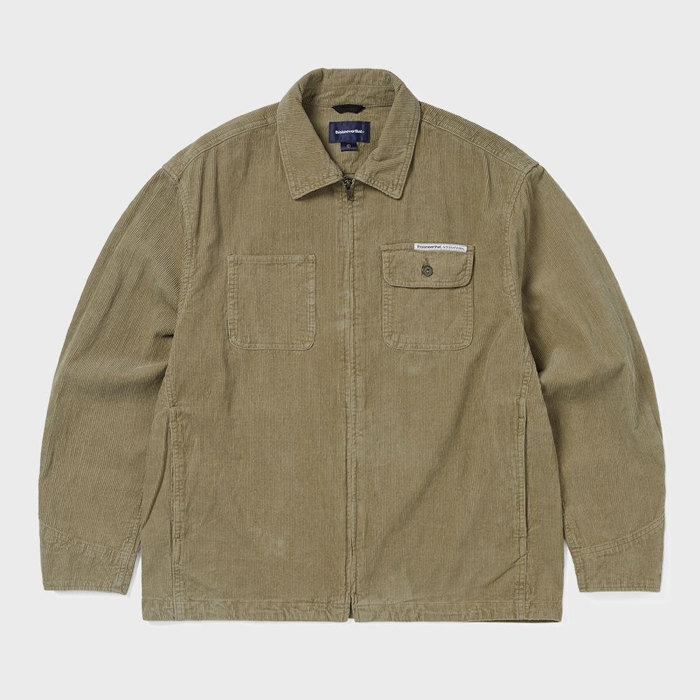 

ThIs Is Never That Went Corduroy Zip Jacket Khaki S