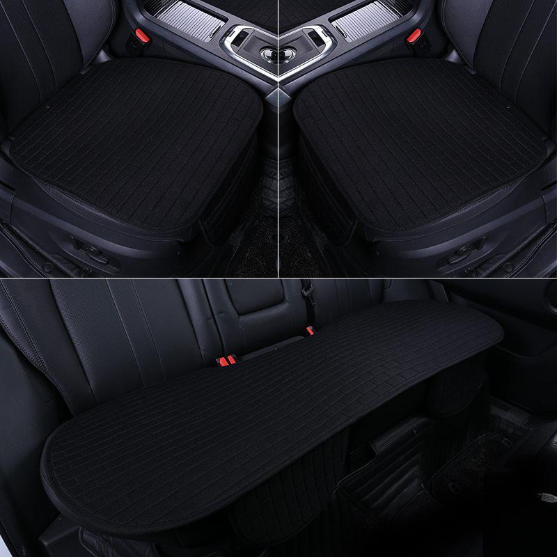 

Комплект всесезонных дышащих льняных чехлов на сиденья для Nissan Tiida - Нескользящий, 3 предмета