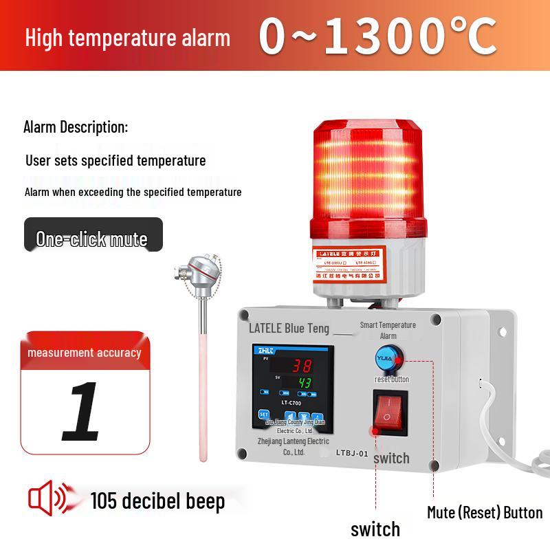 Room High/Low Temperature Alarm for Aquaculture and Oven