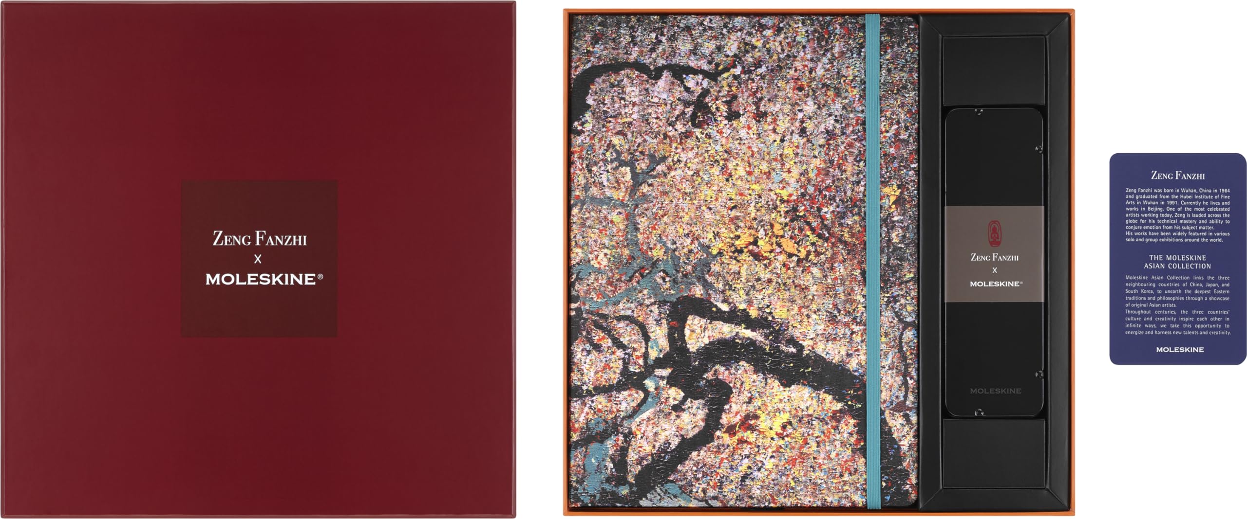 

Блокнот Moleskine, Год Дракона, от Чжэн Фаньцзи, Набор для рисования и карандашей, Твердый переплет, Без линовки, Формат А4 (21см x 30см)
