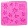 3D Weihnachtsdekorationen Schneeflocke Spitze Schokolade Party DIY Fondant Backen Kochen Kuchen Dekorationswerkzeuge Silikonform T0026