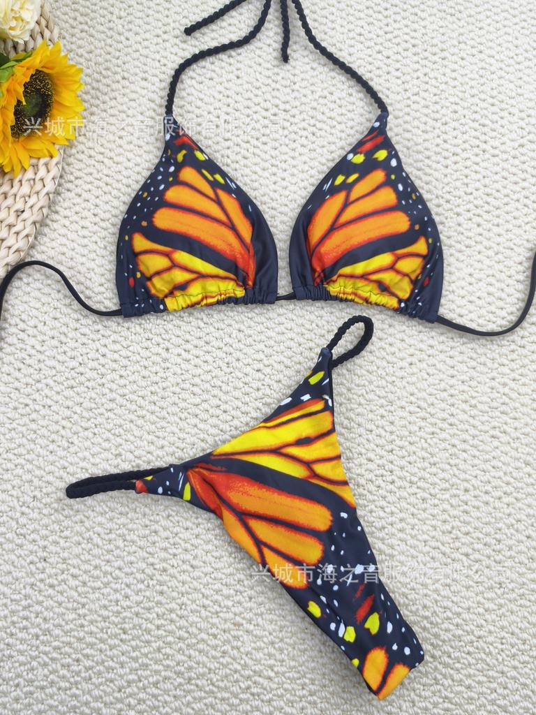 Neuer Badeanzug geflochtener Bikini Schmetterling geteilter Bikini sexy Tanga Original-Bikini