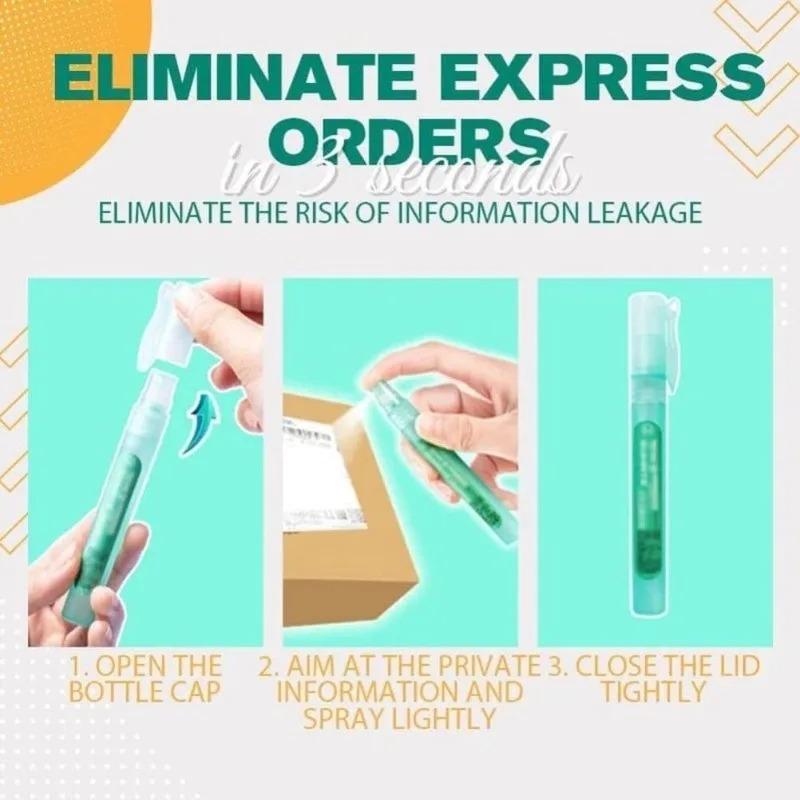 Data-Erase Privacy Spray Pen High-Efficiency Thermal Paper Corrector Privacy Shield Correction Fluid Compact Express Tool