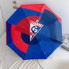 Górnik Zabrze Muster, automatischer Klappschirm, tragbares und faltbares Design, 8 Speichen, ein Weihnachts- oder Geburtstagsgeschenk.