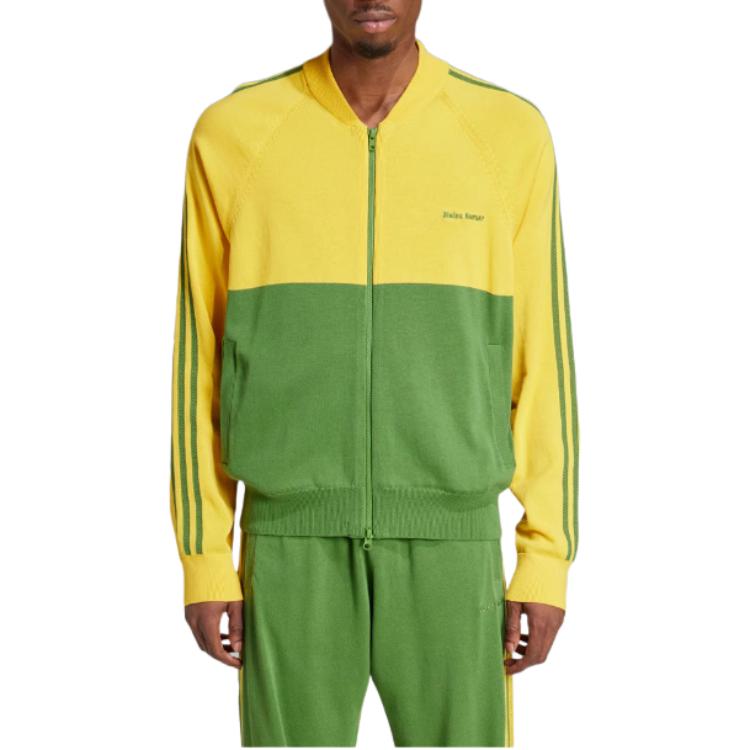 Adidas X Wales Bonner Ny Strikket Treningsjakke Gull/Grønn Herre Yttertøy Flerfarget IW1174