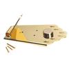 6 Strings Guitar Mandolin Tailpiece Bridge with Mount Screws, Golden