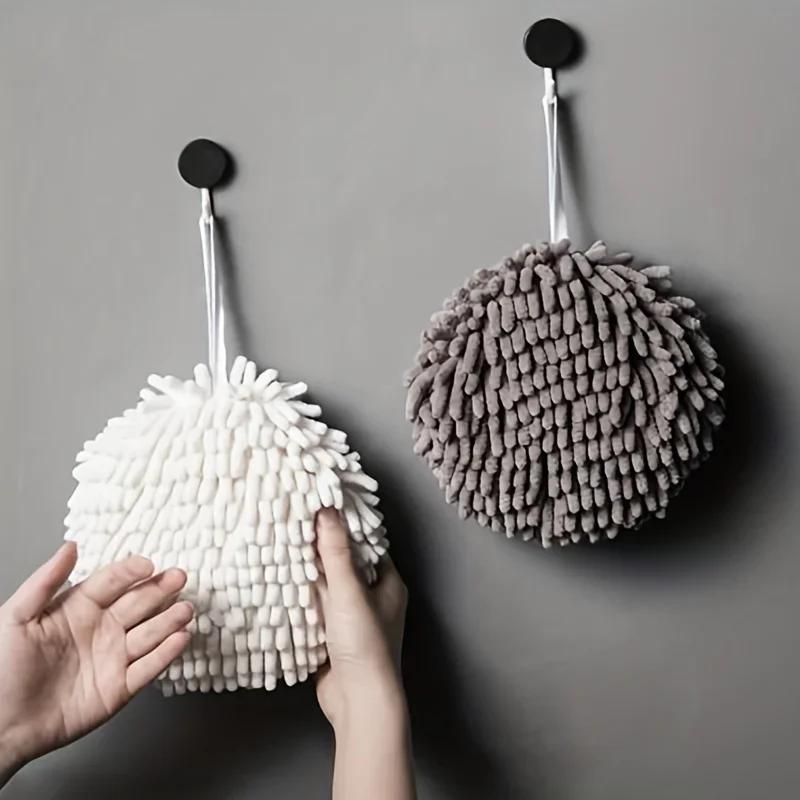 

Quick Drying Hand Towel, Bathroom Absorbent Hanging, Quick Drying Velvet Free Soft Ultra-fine Fiber Chenille Hand Towel белый