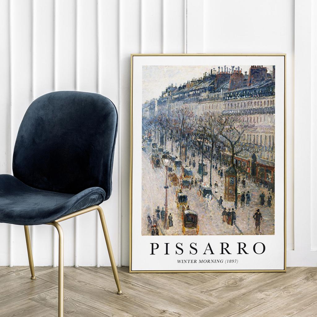 Plakat Pissarro zimowy poranek