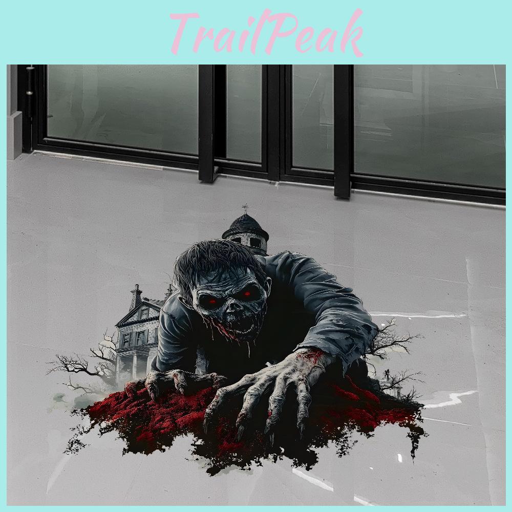 Halloween Horror Wall Breaking Zombies Appear In Living Room Home Decoration