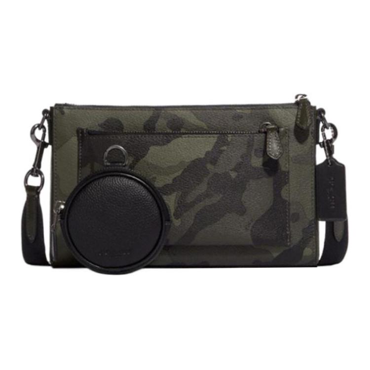 

Coach C9972-QBUCV Holden Crossbody Bag Camo Print Dark Olive Basic Set (Bag+Dust Bag)