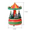 Christmas Carousel Music Box Decoration Multipurpose for Mom Grandmother Gift Lightweight 10.5x17.5cm Xmas Tree Design