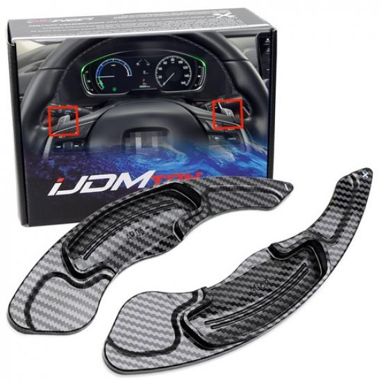 Twill-Weave  Carbon  Style Steering Wheel Paddle Shift For Honda Accord Civic TL