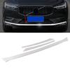 For Volvo XC60 2018 2024 Car Front Bumper Lip Lower Grille Refit Trim Car Exterior Modify Stainless Steel Decoration Styling
