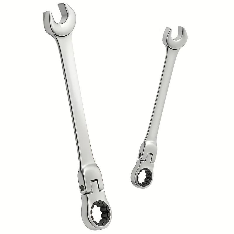 1pc Universal 72-tooth Ratchet Wrench Dual-purpose Wrench Movable Head Ratchet Wrench Open Plum Labor-saving Quick Wrench