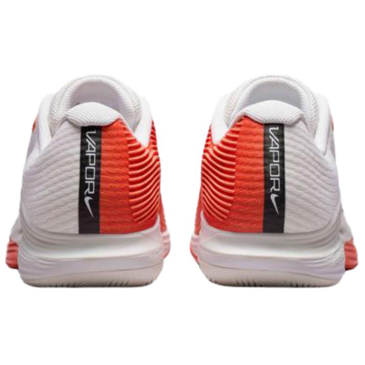 NikeCourt Air Zoom Vapor 12 HC Sail Turf Orange Men Sneakers White Blue-Ribbon-Heather Black IB6555-100