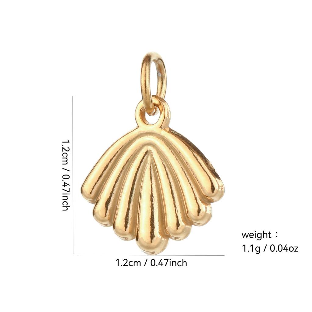 Stainless Steel Ocean Series Starfish Conch Pendant for DIY Bracelet & Necklace Fashion Accessories