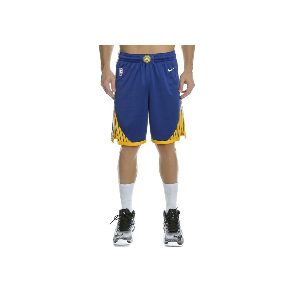 Nike Icon Edition Swingman Golden State Warriors Retro Basketball Shorts Men Bottoms Blue 866809-495