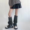 Scaldamuscoli Al Ginocchio da Donna Leggings Caviglia Alta Benda Ginocchio Alto Stivale Tubo Lungo Calze Lunghe Manica per Gamba Copri Polpaccio