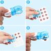 Portable Pill Taker Anti Pollution Medication Pack Opener No Contact Easy To Take Out Pills From Pack For Vitamins Pill Popper